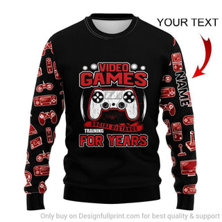 Gift For Gamer Video Games Social Distance Training For Years Personalized Social Distance Sweater Unisex US Size HG