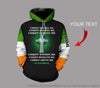 Personalized ST Patrick Christ Beside Me US Unisex Hoodie