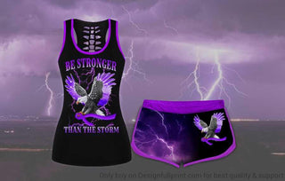 Alzheimer Be Stronger Than The Storm US Eagle Tank and Shorts Set HG