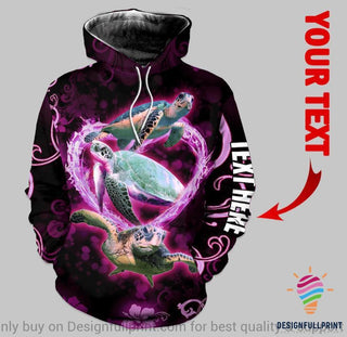 Gift For Turtle Lover Sweat A Capuche Unisexe Rose Personnalisé Turtle Amazing US