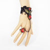 Pirate Skull Wings Crystal Link Bracelet