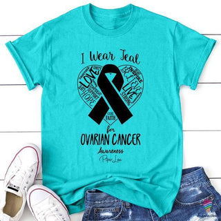 Ovarian Cancer Teal Cancer T Shirt LHC2