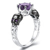 Trendy Purple CZ Crystal Ring