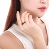 Trendy Purple CZ Crystal Ring
