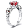 Trendy Purple CZ Crystal Ring