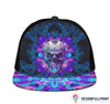 Skull Gift Gift For Trucker Purple Open Mouth Skull Trucker Hat HG