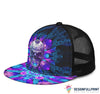 Skull Gift Gift For Trucker Purple Open Mouth Skull Trucker Hat HG