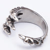 Vintage Gothic Silver Color Dragon Claw Ring