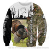 Gift For Hunting Lover Wild Turkey Hunting Personalized Pullover Zipup Sweatshirt Hoodie Fleece Hoodie And Long Sleeve Shirt HG