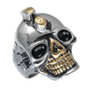 Smooth Polished Stainless Steel Skull Ring