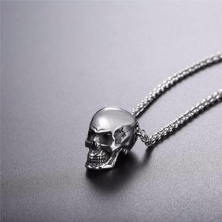 Skull Necklace Stainless Steel Gothic  Pendant