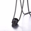 Skull Head Stainless Steel Gothic Biker Necklace - designfullprint