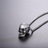 Skull Head Stainless Steel Gothic Biker Necklace - designfullprint