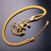 Punk Pirate Anchor With Skull Necklace