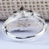 Flower Heart Skull Design CZ Ring