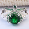 Silver Plated Zircon Stone Skull Ring