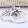 Silver Plated Zircon Stone Skull Ring