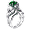 Silver Plated Zircon Stone Skull Ring