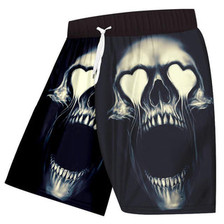 Sexy Metal Skull 3d Printed Shorts - designfullprint