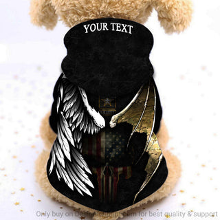 Gift For Army Custom Military Dog Hoodie Army Angel And Devil Military Hoodie Army Hoodie Personalized Dog Zip-up Hoodie HG happy hoodie for dogs puppy hoodies Gifts For Dog Lovers