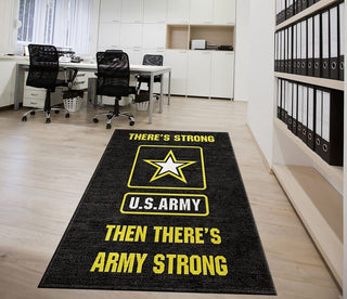 Black Pride Gift For Army Then There Army Strong Rug LN