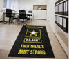 Black Pride Gift For Army Then There Army Strong Rug LN