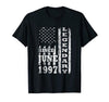 Legendary Since June 1997 21st Birthday Gifts USA Flag T-shirt