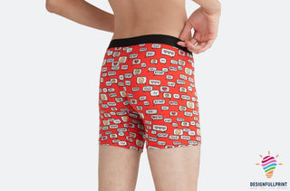 U Up U Hot Funny Chatting Gift For My Boyfriend Men Boxer Briefs NHD