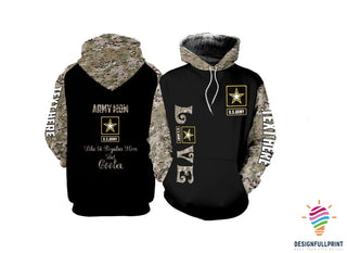 Gift For Mom Armée Maman Camo Personnalisé Taille Unisexe Sweat À Capuche Armée Sweat À Capuche Militaire Sweat À Capuche Vert Armée