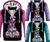 Skull Gift Multicolor Warrior Sugar Skull Girl Sherpa US Unisex Size Hoodie