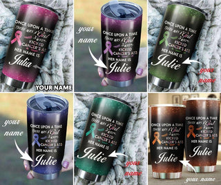All Colors Cancer Awareness Personalized Tumbler
