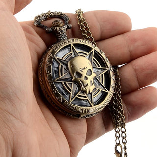 Vintage Skull Pocket Watch