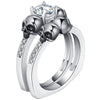Vintage Cubic Evil Punk Skull Skeleton Rings