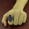 Dead Man Coffin Skull Ring
