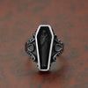 Dead Man Coffin Skull Ring