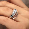 Luxury Vintage Skull CZ Cubic Zirconia Ring For Women