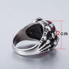 Stainless Steel Punk Claw Finger Skull Ring