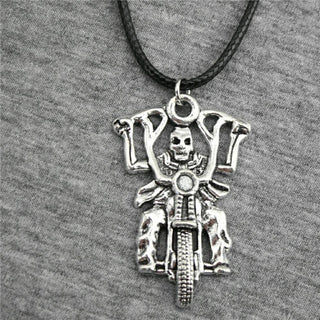 Vintage Biker Skull Pendant Necklaces