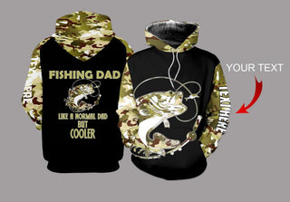 Fishing Gifts Gift For Dad Fishing Dad Walleye Personalized US unisex size hoodie