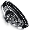 Punk Skull Braid Bracelet