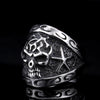 Titanium Steel Punk Skull Ring