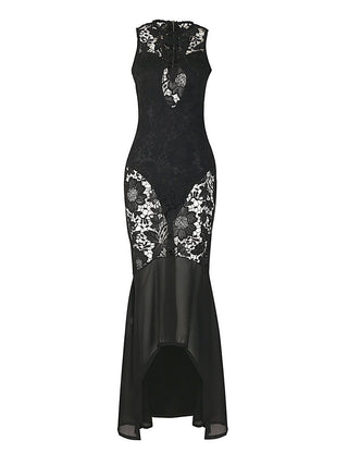 Gothic Sleeveless Lace Dress