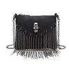 Black Flap Skull Skeleton Tassel
