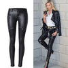 Sexy Faux Leather Black Pants - designfullprint
