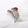Crystal Punk Style Skull Ring 2 Sets
