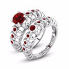 Crystal Punk Style Skull Ring 2 Sets