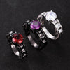 Punk Skull Princess Zircon Wedding Ring