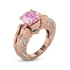 Punk Skull Princess Zircon Wedding Ring