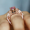 Punk Skull Princess Zircon Wedding Ring