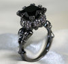 Black Diamond Skull Ring - designfullprint